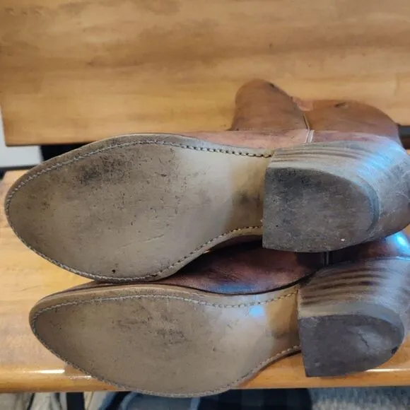 Vintage Acme western brown boots size 10
