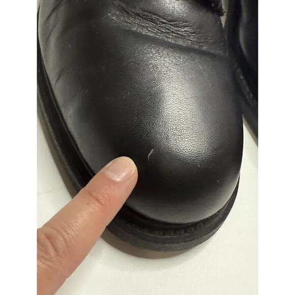 Vintage Biltrite Military Black Boots Mens Size 7.5 Cove Shoe Co Steel Toe 1980s