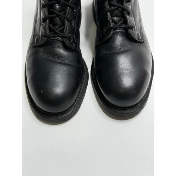 Vintage Biltrite Military Black Boots Mens Size 7.5 Cove Shoe Co Steel Toe 1980s