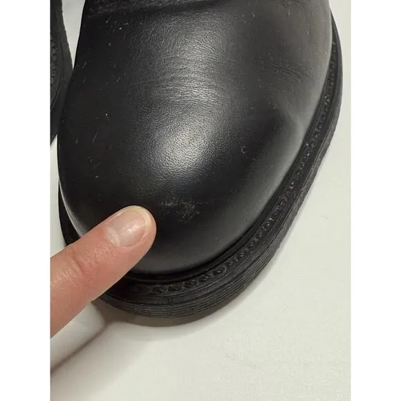 Vintage Biltrite Military Black Boots Mens Size 7.5 Cove Shoe Co Steel Toe 1980s