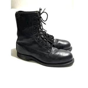 Vintage Biltrite Military Black Boots Mens Size 7.5 Cove Shoe Co Steel Toe 1980s