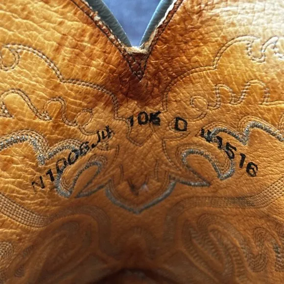 Vintage Black Lucchese 1883 N1006J4 Men's Western Boots Size 10.5D