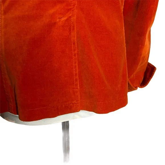 Vintage Blanckelly Burnt Orange Velvet Blazer