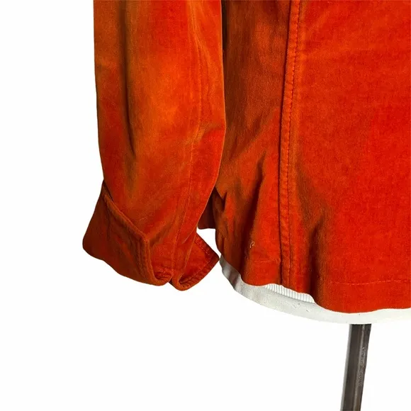 Vintage Blanckelly Burnt Orange Velvet Blazer