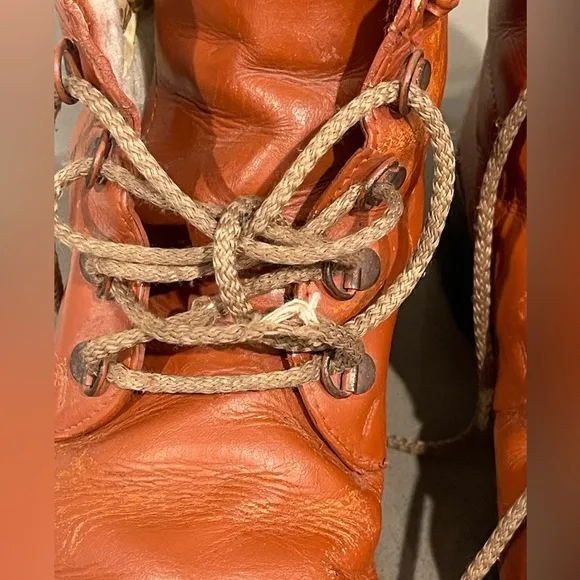 Vintage Blondo leather lace up boots