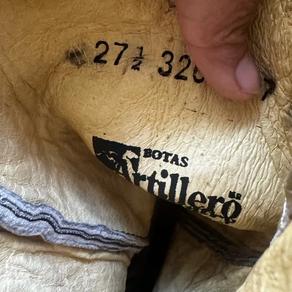 Vintage BOTAS ARTILLERO CountryWestern Boots Man Size 27.5 fits like 8/8.5