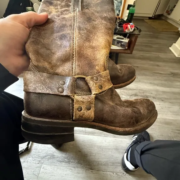 Vintage Brown Leather Boots