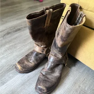 Vintage Brown Leather Boots
