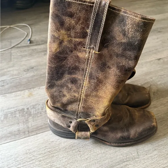 Vintage Brown Leather Boots