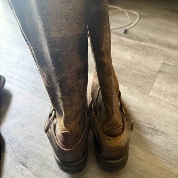 Vintage Brown Leather Boots