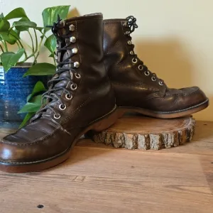 Vintage Brown Leather Hunting/ Work Boots 9W