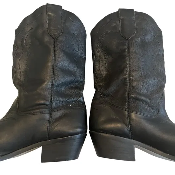 Vintage Code West Western Leather Boots, Sz 8