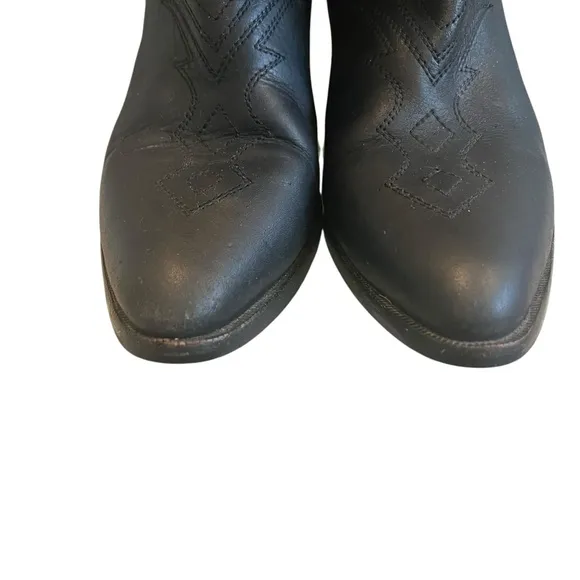Vintage Code West Western Leather Boots, Sz 8