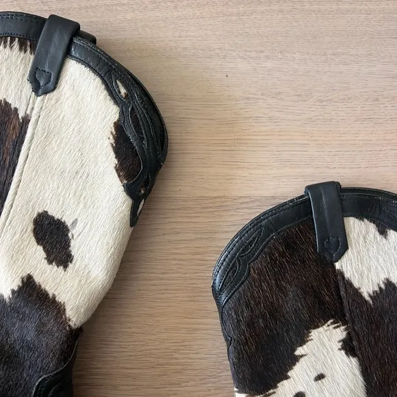 Vintage Cow Hide Cowboy Boots