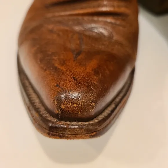 Vintage Dan Post Leather Cowboy boots made in Spain