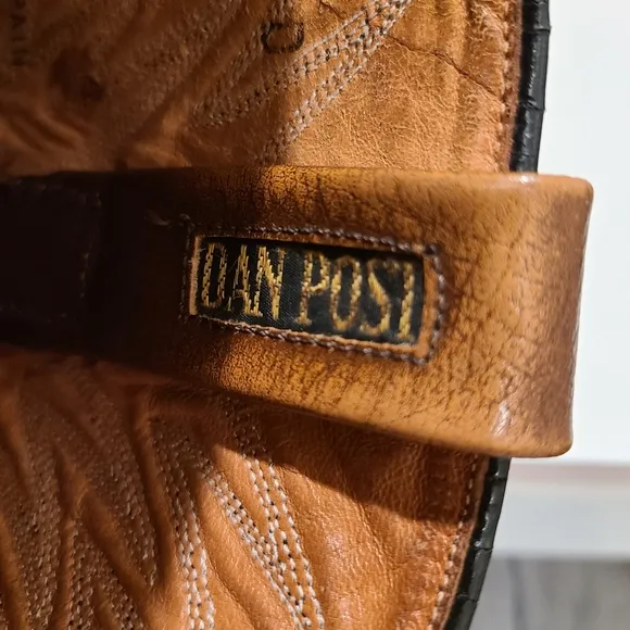 Vintage Dan Post Leather Cowboy boots made in Spain