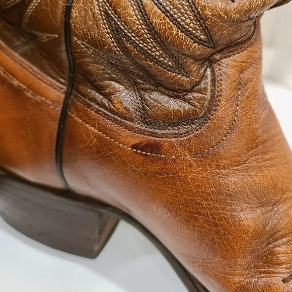 Vintage Dan Post Leather Cowboy boots made in Spain