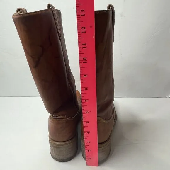 Vintage Dingo Acme Brown Leather Campus Boots Mens Size 9 D