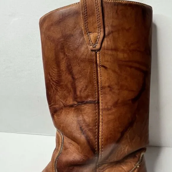 Vintage Dingo Acme Brown Leather Campus Boots Mens Size 9 D