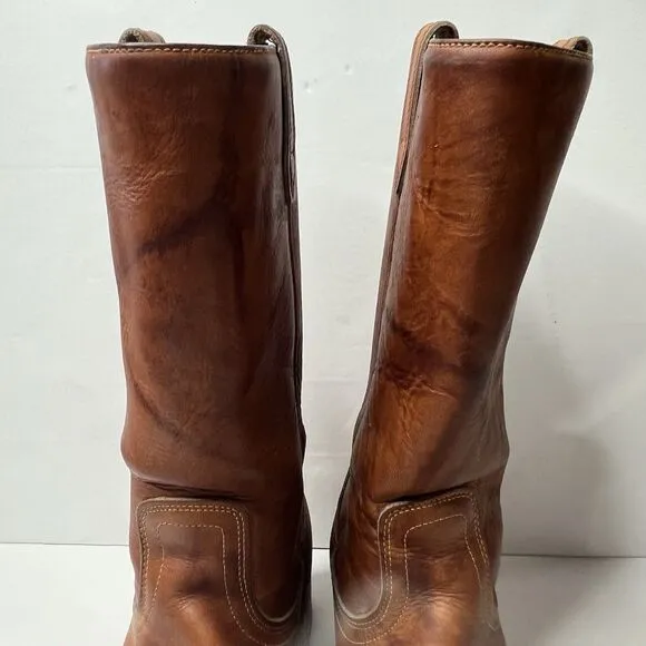 Vintage Dingo Acme Brown Leather Campus Boots Mens Size 9 D