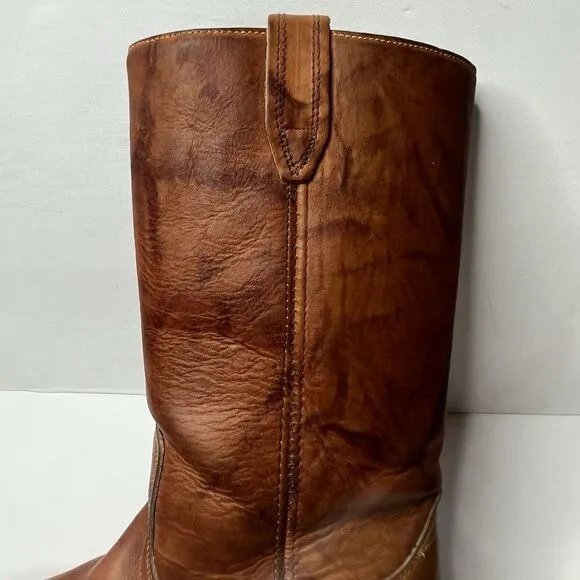 Vintage Dingo Acme Brown Leather Campus Boots Mens Size 9 D