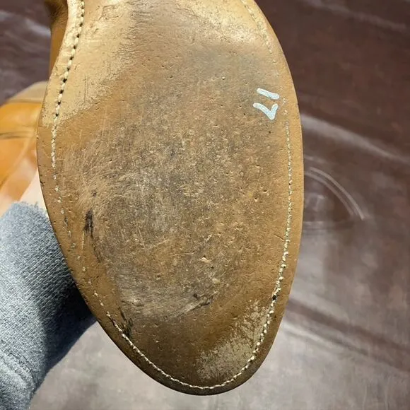 Vintage Dingo Leather Cowboy Boots Mens Size 11 Western Brown Boho