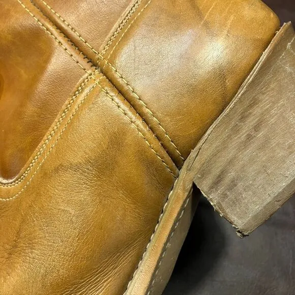 Vintage Dingo Leather Cowboy Boots Mens Size 11 Western Brown Boho