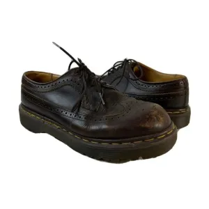 Vintage Doc Martens England Leather Wingtip Platform Oxford Shoes