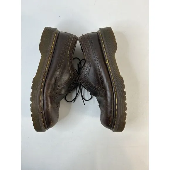 Vintage Doc Martens England Leather Wingtip Platform Oxford Shoes