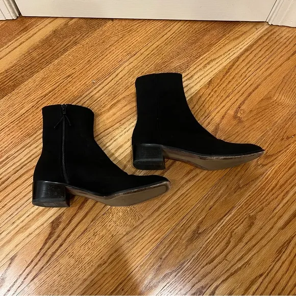 Vintage Donald J Pliner Black Boots Booties Square Toed Women’s 7