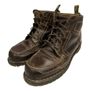 Vintage Dr Martens Chuck AW004 AirWair Brown Leather  Boots Mens Size 12 US Y2K