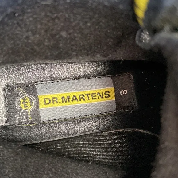 Vintage Dr. Martens Crinkle Patent Leather Boots Made in England Women's Size 5