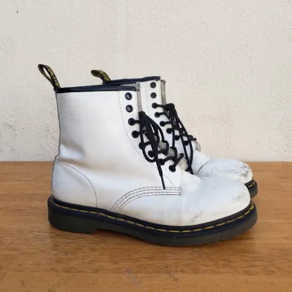 Vintage Dr. Martens White Boots