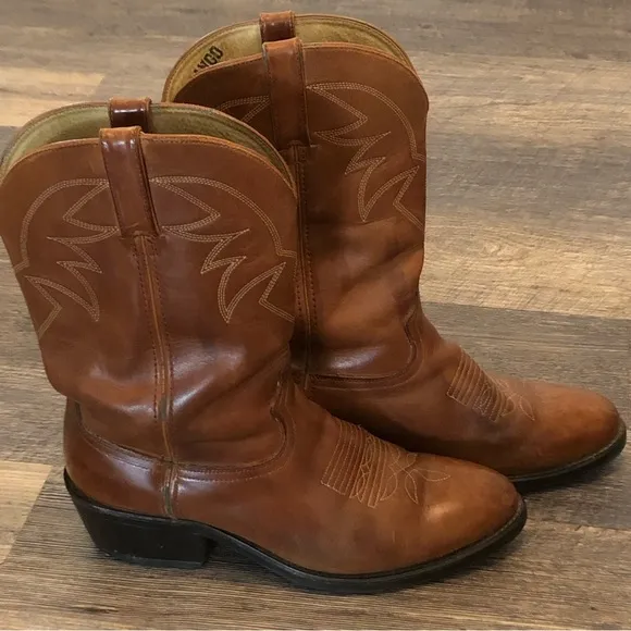 Vintage Durango Men's cowboy boots size 10 EE TR 764 light brown