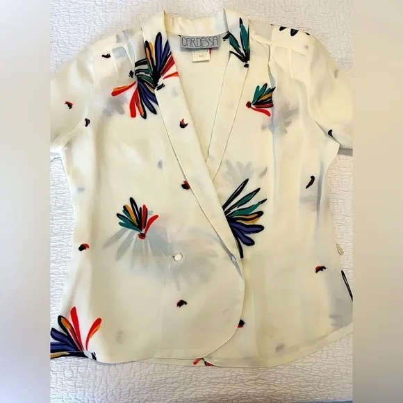 Vintage Floral Polyester 2piece set