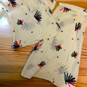 Vintage Floral Polyester 2piece set