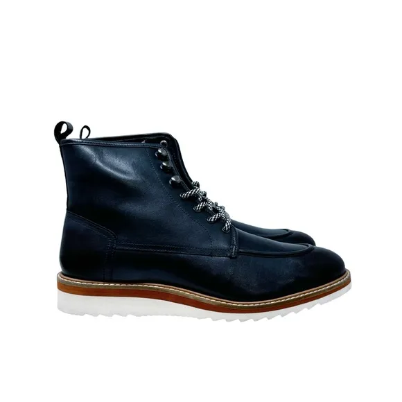 Vintage Foundry Co New Jimara Leather Boots Navy Blue Size 9.5