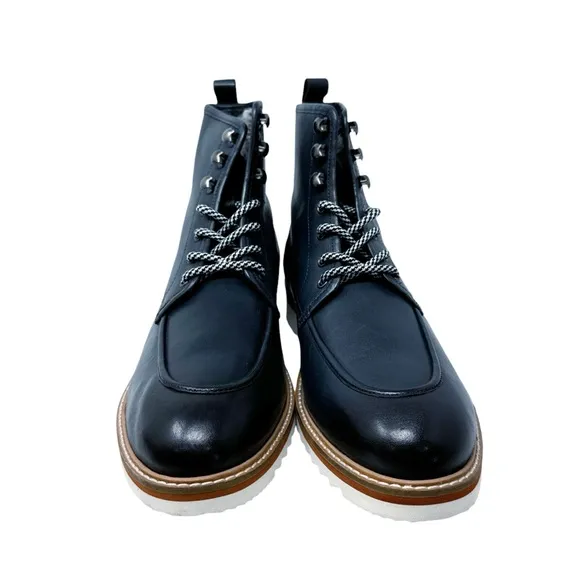 Vintage Foundry Co New Jimara Leather Boots Navy Blue Size 9.5