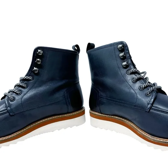 Vintage Foundry Co New Jimara Leather Boots Navy Blue Size 9.5