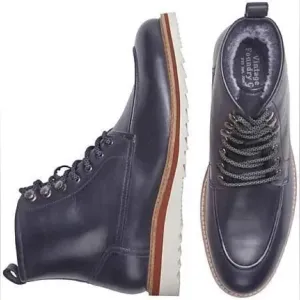 Vintage Foundry Co New Jimara Leather Boots Navy Blue Size 9.5