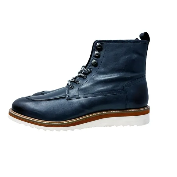 Vintage Foundry Co New Jimara Leather Boots Navy Blue Size 9.5