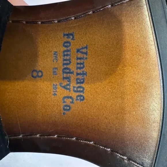 Vintage Foundry Co. Randall  VF1430 Chelsea Boots Men's 8 Brown Pull On $300