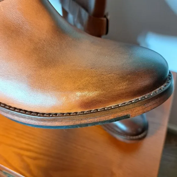 Vintage Foundry Co. Sherry Buckled Leather Boots SZ 8