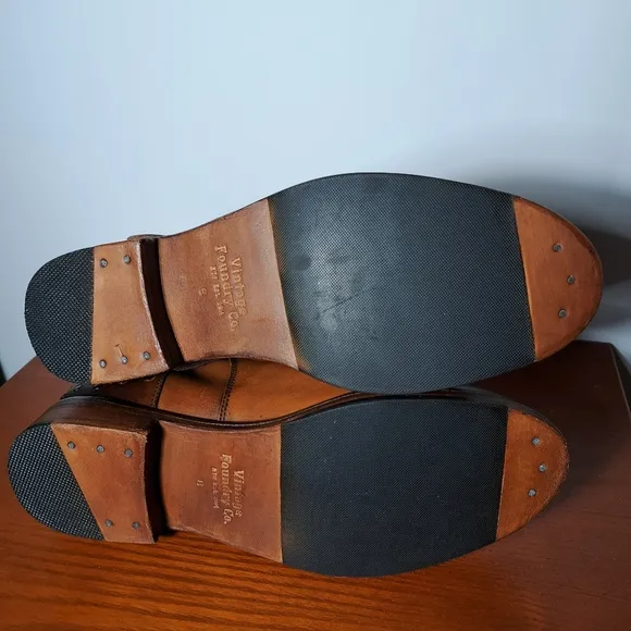 Vintage Foundry Co. Sherry Buckled Leather Boots SZ 8