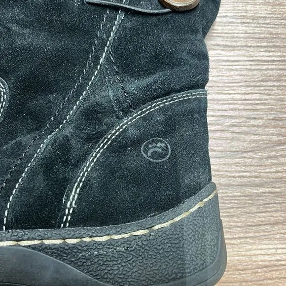 Vintage Fur lined bare traps boots