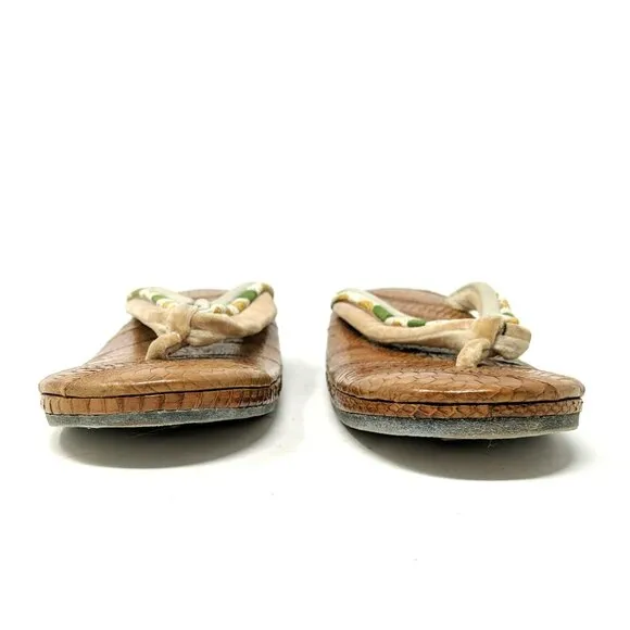 Vintage Geisha Sandal Shoes Japan Traditional Handmade