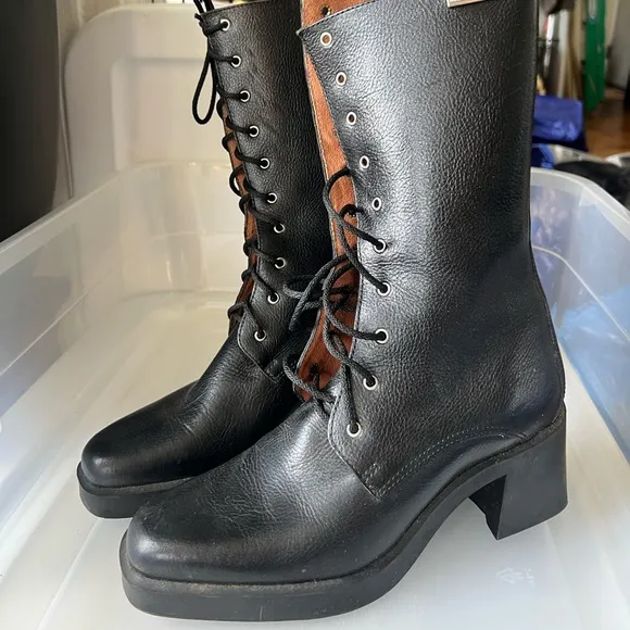 Vintage Harley-Davidson Heeled Motorcycle Boots