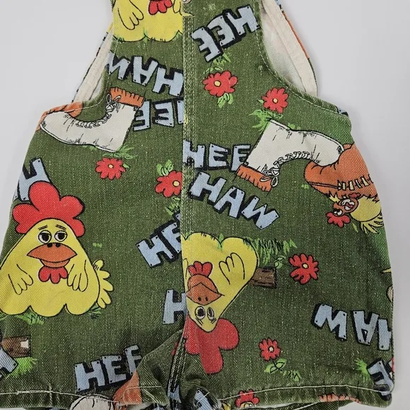 Vintage Hee Haw overall shorts kids 12 months ( see measurements)