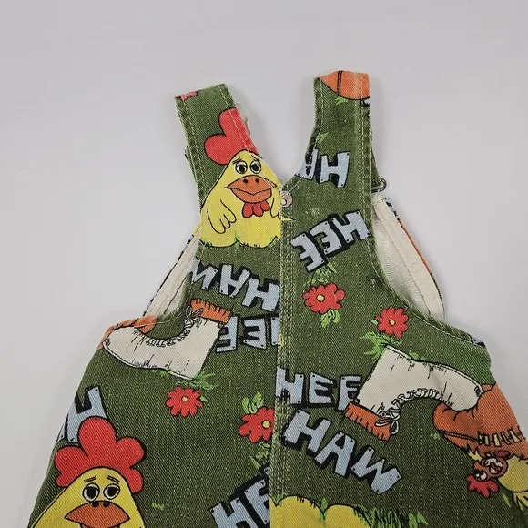 Vintage Hee Haw overall shorts kids 12 months ( see measurements)