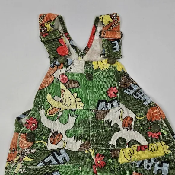 Vintage Hee Haw overall shorts kids 12 months ( see measurements)